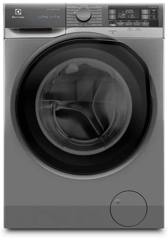 Lavadora secadora Electrolux de carga frontal gris - servicio técnico Electrolux en Panamá