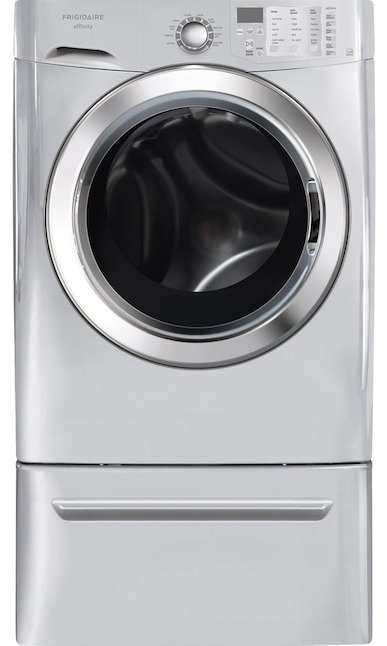 Lavadora Frigidaire de carga frontal con pedestal - servicio técnico Frigidaire en Panamá